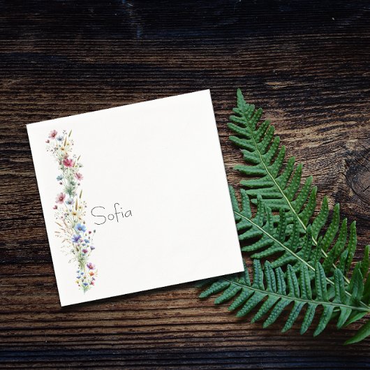 Franse Tuinfeest bloemnaam Servet