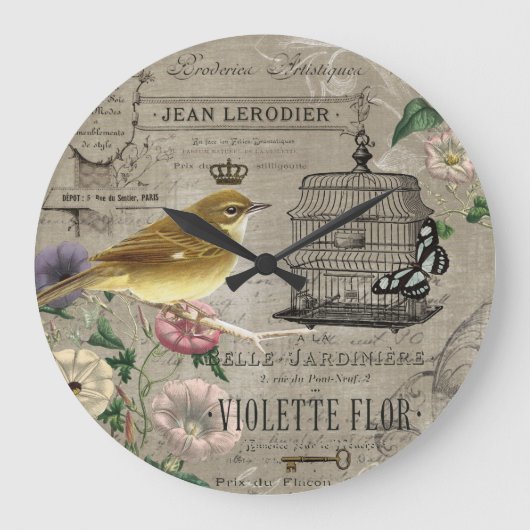  Franse tuinvogelklok Grote Klok (Voorkant)