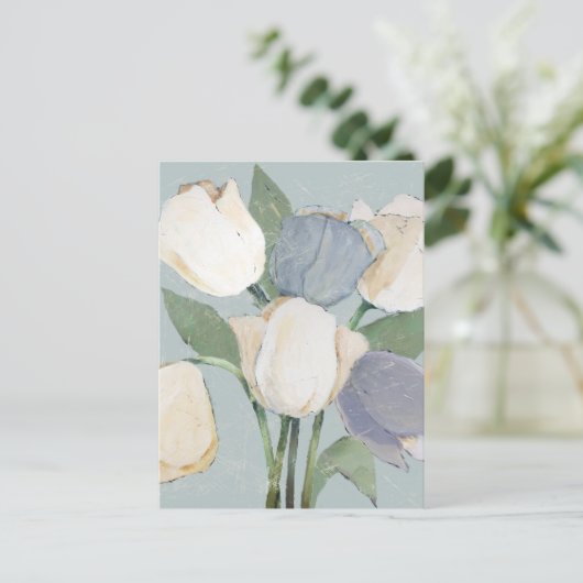 Franse tulpen briefkaart (Staand voorkant)