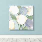 Franse tulpen canvas afdruk (Insitu (Houten vloer))