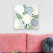 Franse tulpen canvas afdruk (Insitu (Woonkamer))