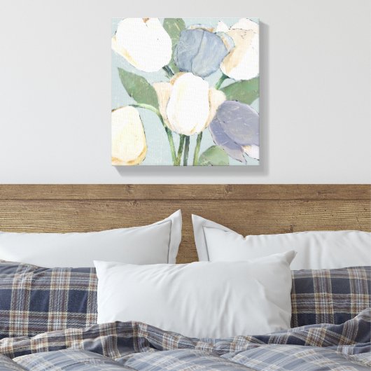Franse tulpen canvas afdruk (Insitu (Slaapkamer))