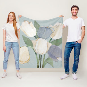 Franse tulpen fleece deken