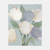 Franse tulpen fleece deken (Voorkant)