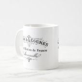 franse typografie cafés et legumes koffiemok (Voorkant links)