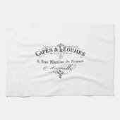  franse typografie cafés et legumes theedoek (Horizontaal)