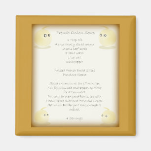 Franse Ui Sop Recipe Magnet