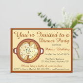 Franse uithonneep voedseldiner-feest Supper Club Kaart (Staand voorkant)