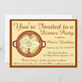 Franse uithonneep voedseldiner-feest Supper Club Kaart (Voorkant / Achterkant)