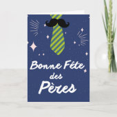 Franse Vaderdag Bonne Fete Des Peres Kaart (Voorkant)