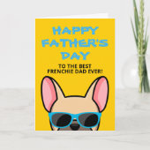 Franse Vaderdag Ree Franse Bulldog Kaart (Voorkant)