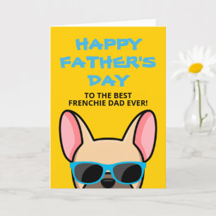 Franse Vaderdag Ree Franse Bulldog Kaart