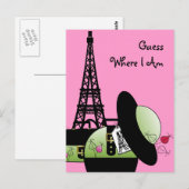 Franse vakantie briefkaart (Voorkant / Achterkant)