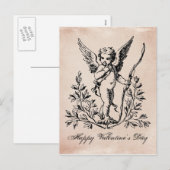  Franse Valentijn cherub briefkaart (Voorkant / Achterkant)