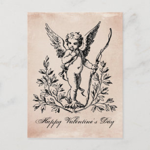 Franse Valentijn cherub briefkaart