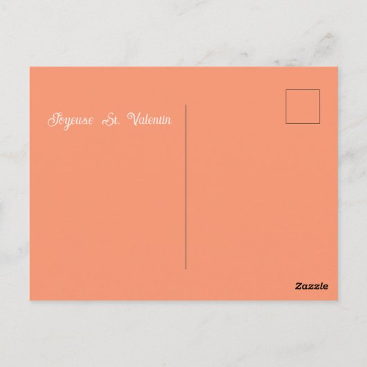 Franse Valentijnsdag Briefkaart (Achterkant)