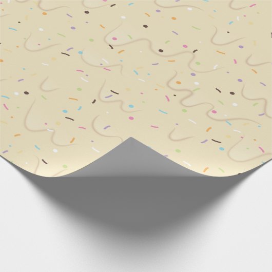 Franse Vanilla Ice Cream Cadeaupapier (Hoek)