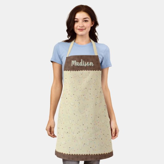 Franse Vanilla Ice Cream Schort (Gedragen)