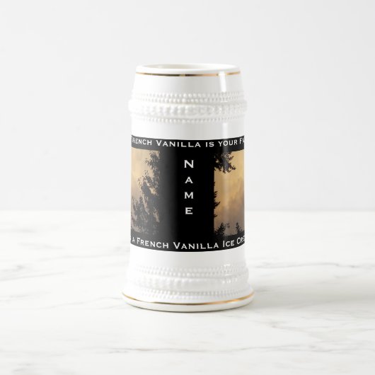 Franse Vanilla Ice Cream Sky Stein Bierpul (Center)