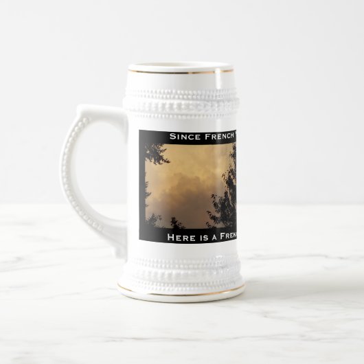 Franse Vanilla Ice Cream Sky Stein Bierpul (Links)