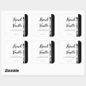 Franse Vanille Kaars Wit Product Label (Vel)