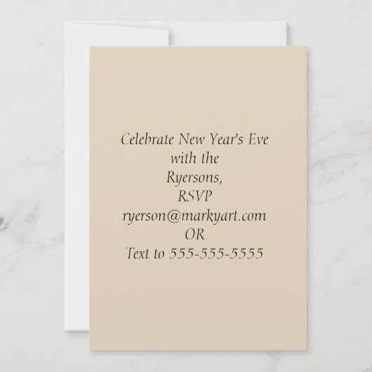 Franse Varkens vieren het nieuwjaar Kaart (Achterkant)