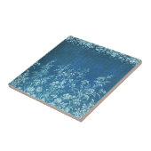  Franse ventilatorblauw tegel Tegeltje (Zijkant)