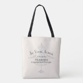  Franse verbinding en vlooienreclame Tote Bag (Achterkant)
