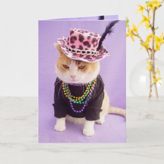 Franse verjaardag Kaart (Gele Bloem)