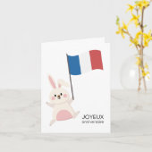 Franse Verjaardag Kaart - Joyeux anniversaire (Gele Bloem)