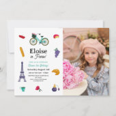 Franse verjaardag Paris Girls Fun - Elke leeftijd  Kaart (Voorkant)