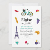 Franse verjaardag Paris Girls Fun - Elke leeftijd Kaart (Voorkant)