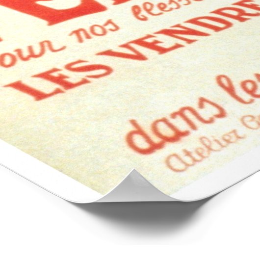 Franse verkoop van het Rode Kruis Poster (Hoek)