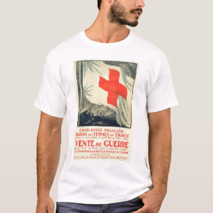 Franse verkoop van het Rode Kruis T-shirt