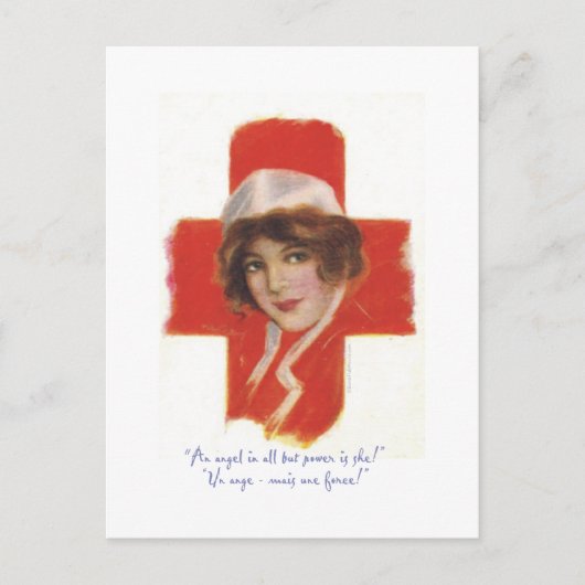 Franse verpleegengel briefkaart (Voorkant)