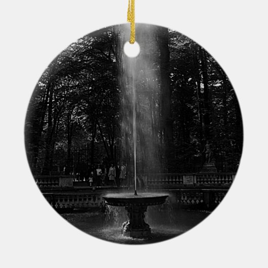 -Franse Versailles Palace-grove Domes Keramisch Ornament (Achterkant)