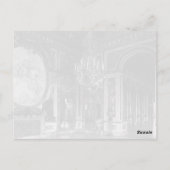 -Franse Versailles-paleis: oorlogshal Briefkaart (Achterkant)