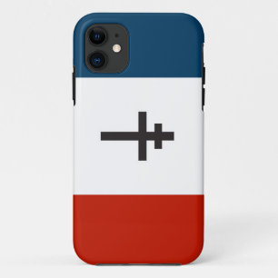 Franse verzetsvlag Franse oorlogssymbool kruis Case-Mate iPhone Case