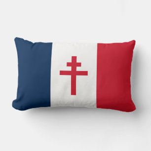 Franse verzetsvlag Franse oorlogssymbool kruis Kussen