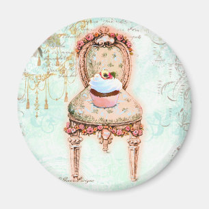 Franse Victoriaans Cupcake-stijl Magneet