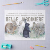 Franse Vintage Bunny Rabbit-ontkoppeling Tissuepapier (Craft)