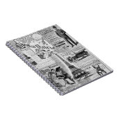 Franse Vintage Eiffel Notitieboek (Rechterzijde)