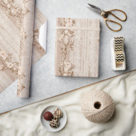 Franse vintage kant bloemendesign verpakkings papi cadeaupapier