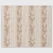 Franse vintage kant bloemendesign verpakkings papi cadeaupapier (Vlak)