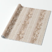 Franse vintage kant bloemendesign verpakkings papi cadeaupapier (Uitgerold)