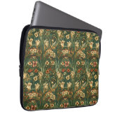 Franse, vintage, nouveau geïnspireerde wilde bloem laptop sleeve (Voorkant Rechts)