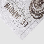 Franse Vintage ontkoppeling van kippendrager Tissuepapier (Detail)