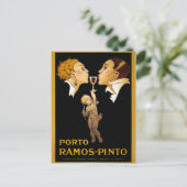 Franse Vintage Poster teruggezet Briefkaart (Staand voorkant)