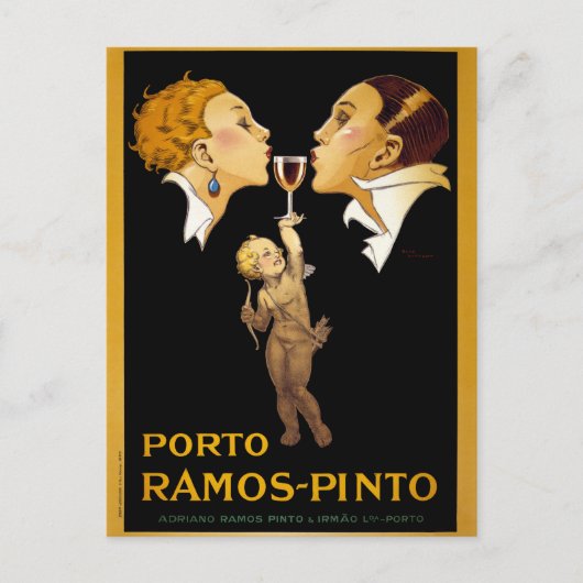 Franse Vintage Poster teruggezet Briefkaart (Voorkant)