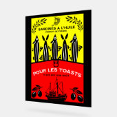Franse Vintage Sardine Keuken Acryl Bord (Hoek)
